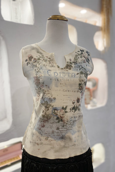 Y2K Printed Tank