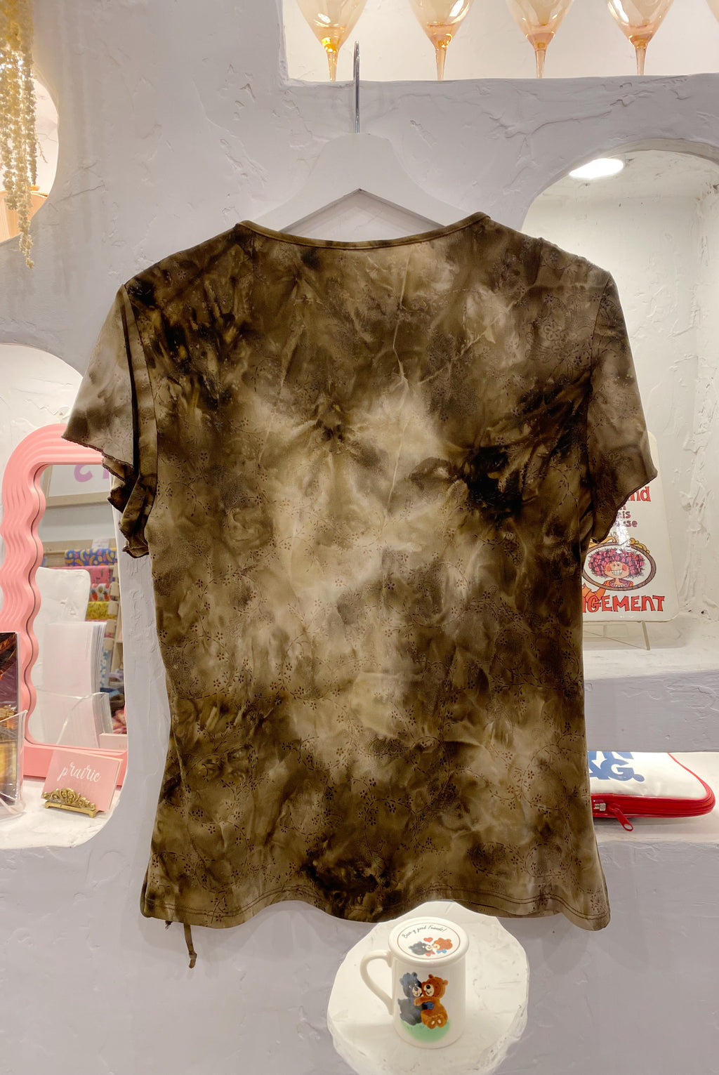 Tie Dye Y2K Short Sleeve Top