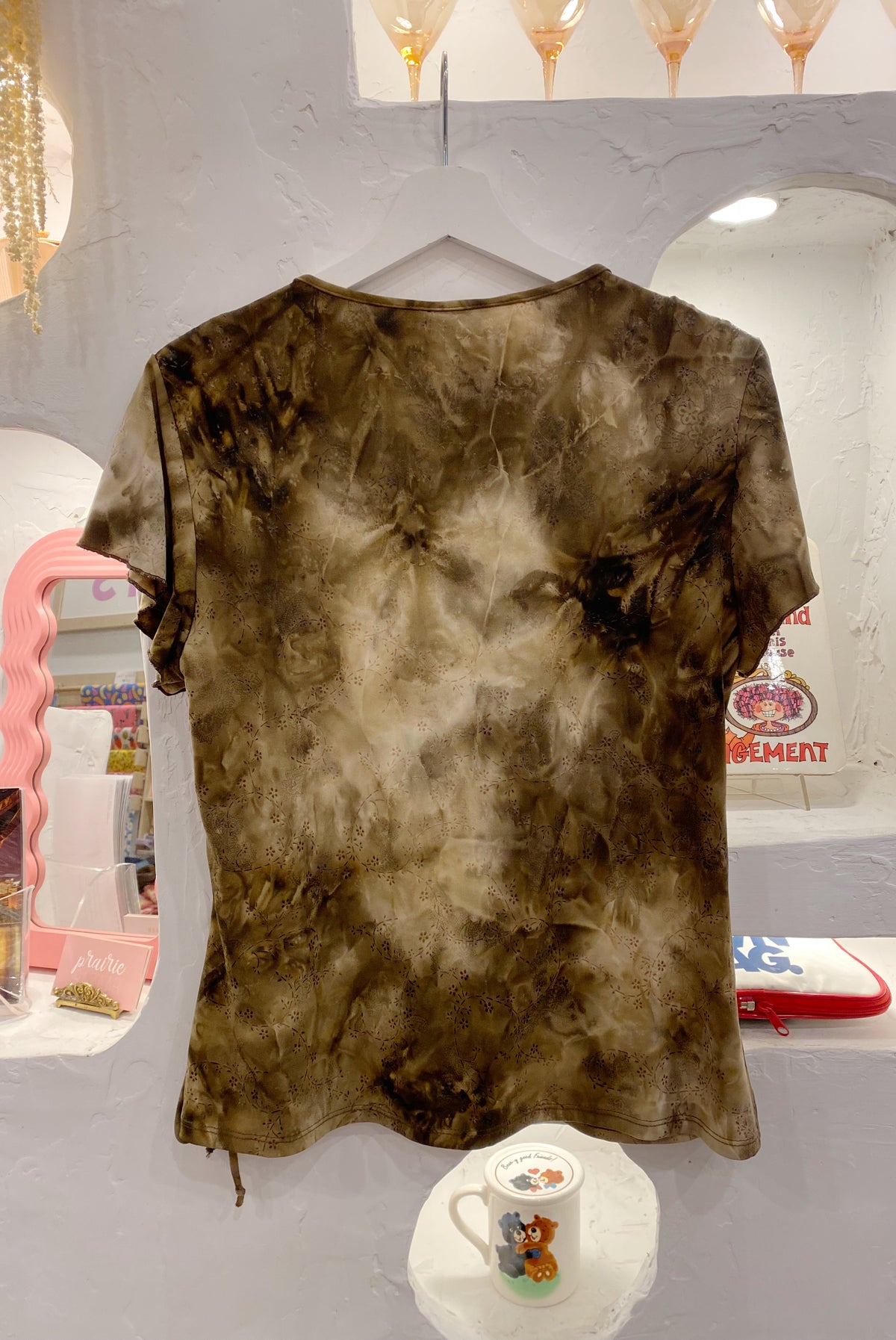 Tie Dye Y2K Short Sleeve Top