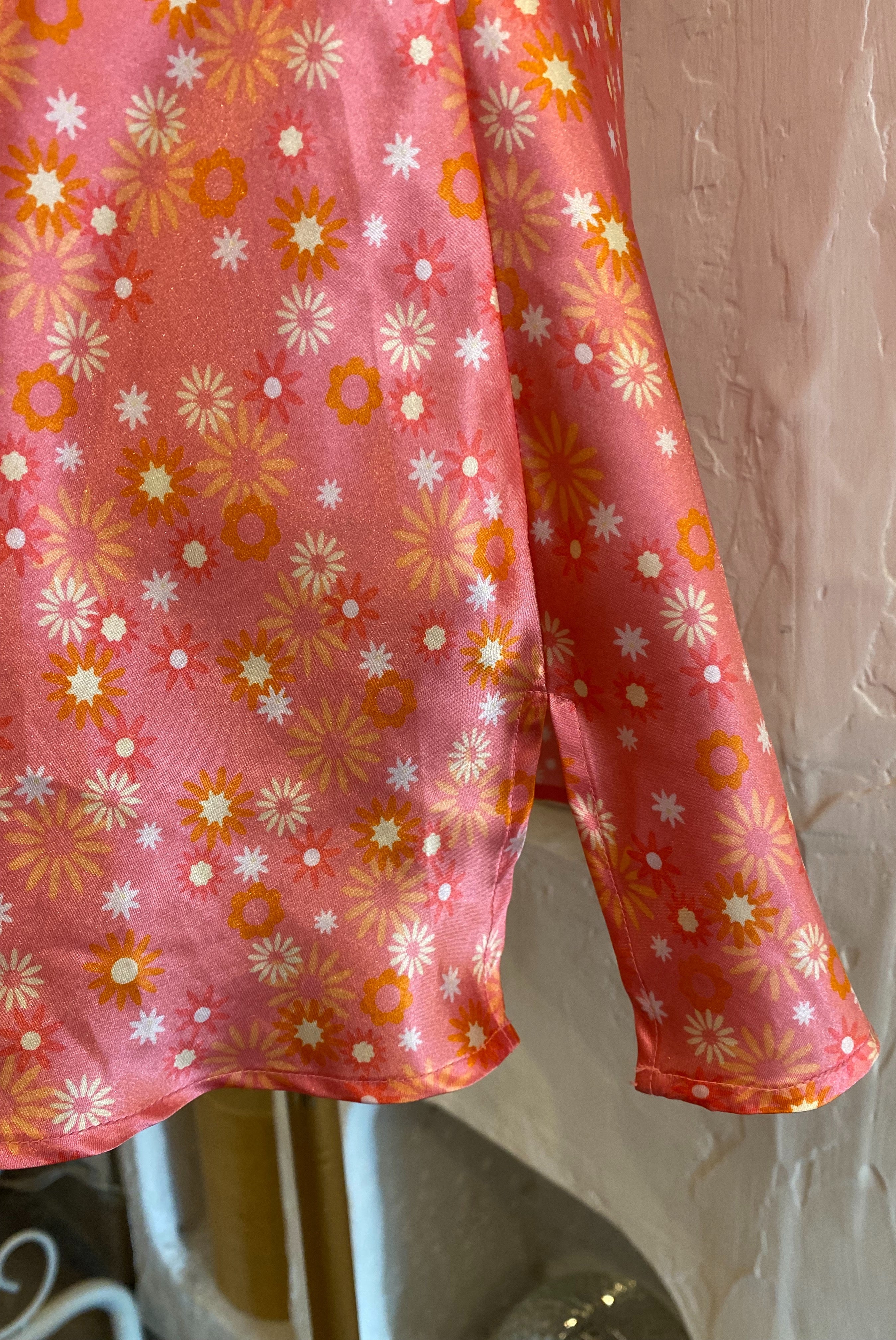Pink Satin Dress