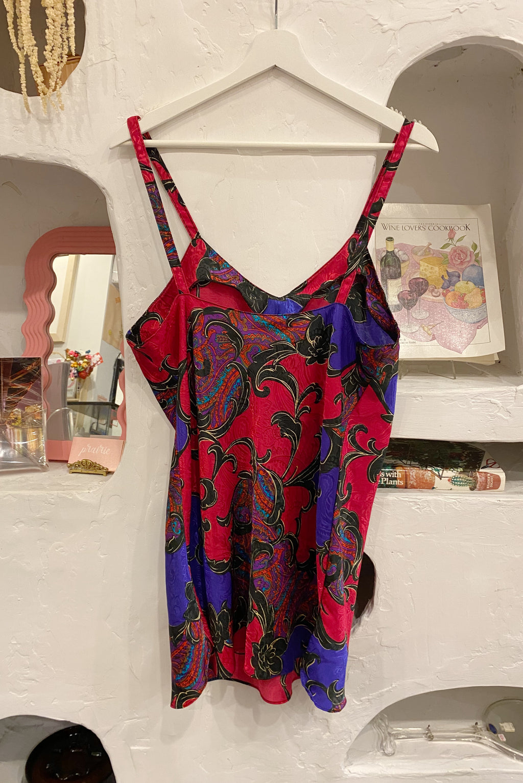 90s Baroque Satin Slip Dress