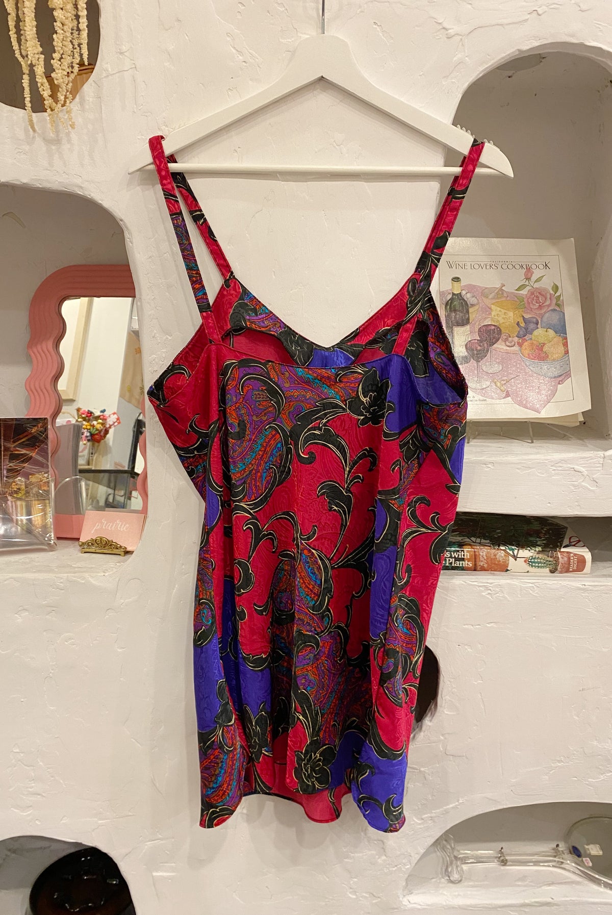 90s Baroque Satin Slip Dress