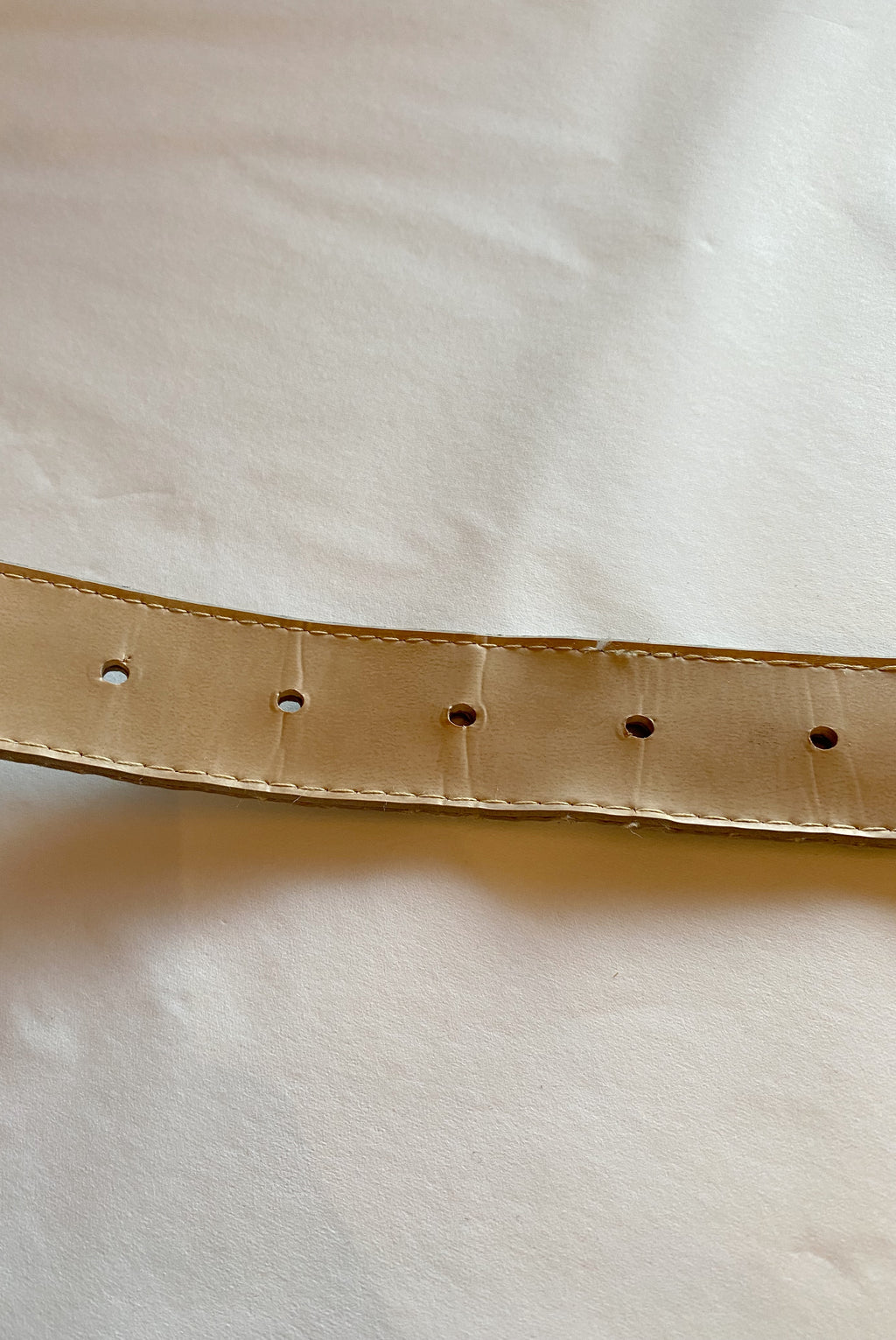 Silver Holographic Reptile Leather Belt