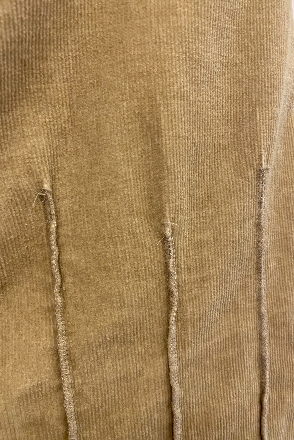 90s Tan Corduroy Skirt