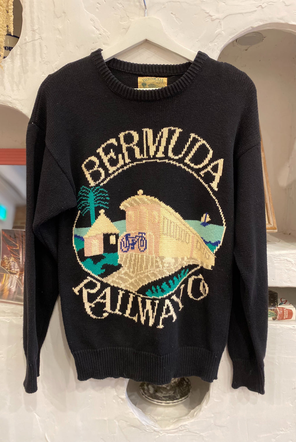 90s Bermuda Railway Knit Sweater