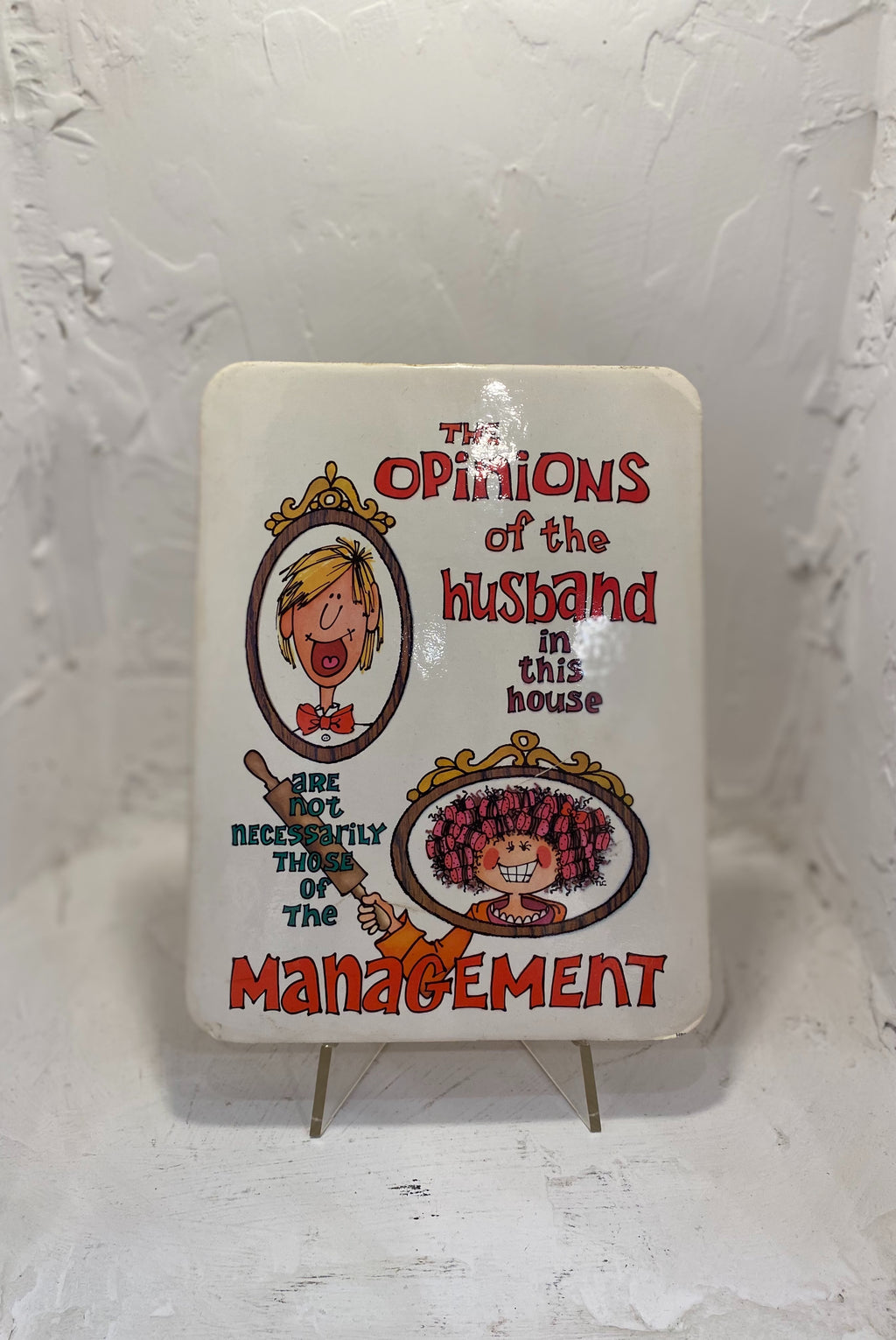 Retro Novelty Sign Trivet