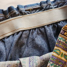 Paisley Denim Skirt