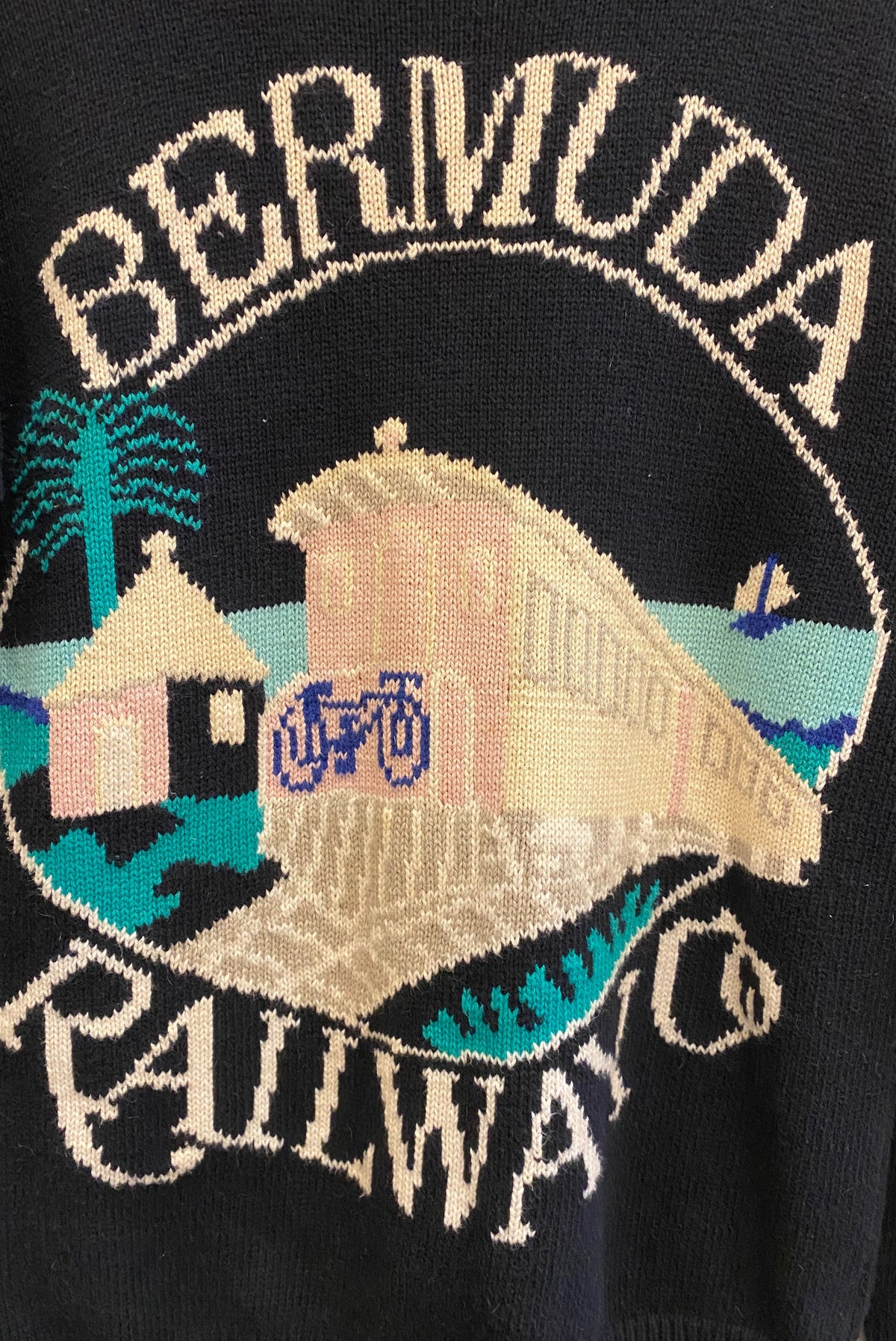 90s Bermuda Railway Knit Sweater