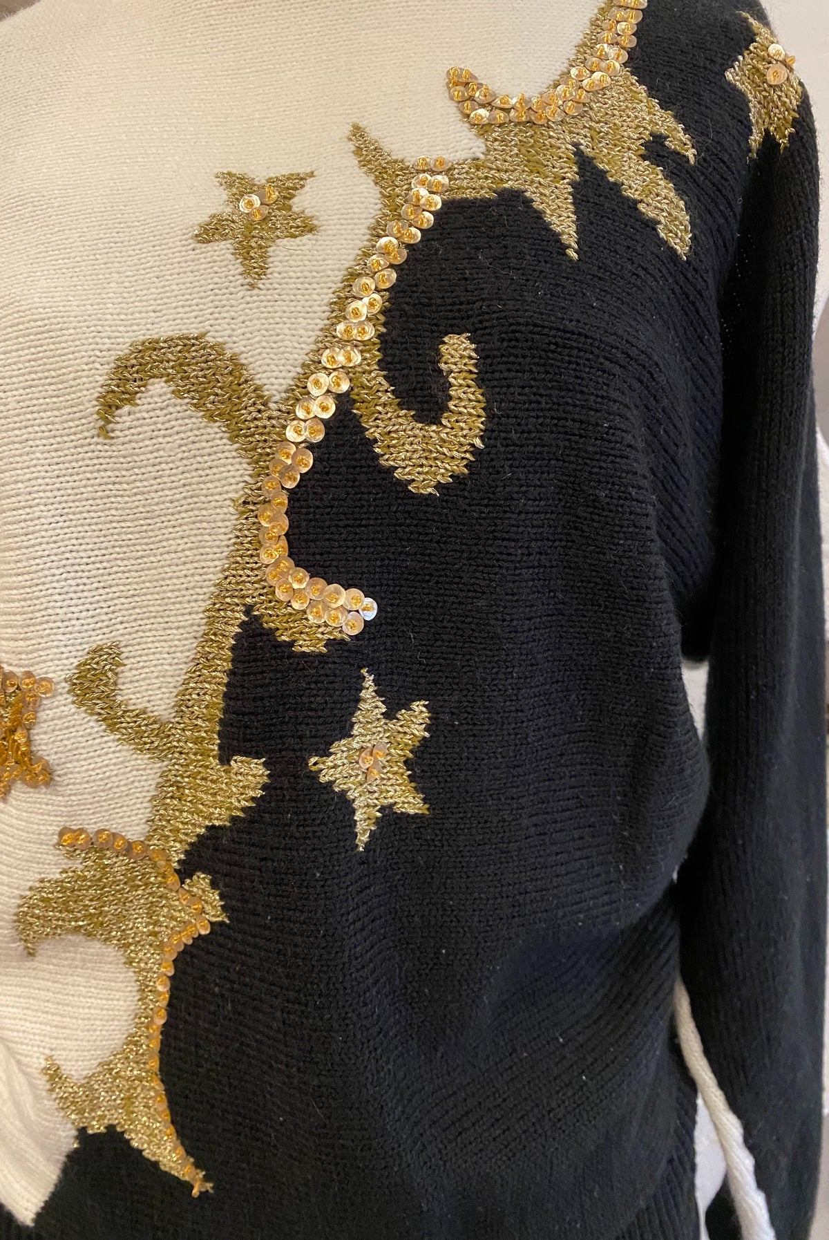 Retro Celestial Colour Block Sweater