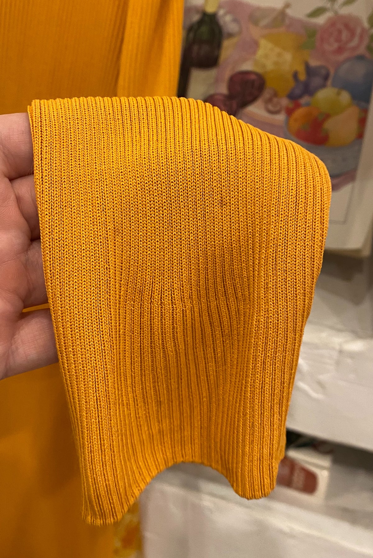 Celine Paris Mustard Mesh Cardigan