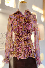 Paisley Ruffle Blouse