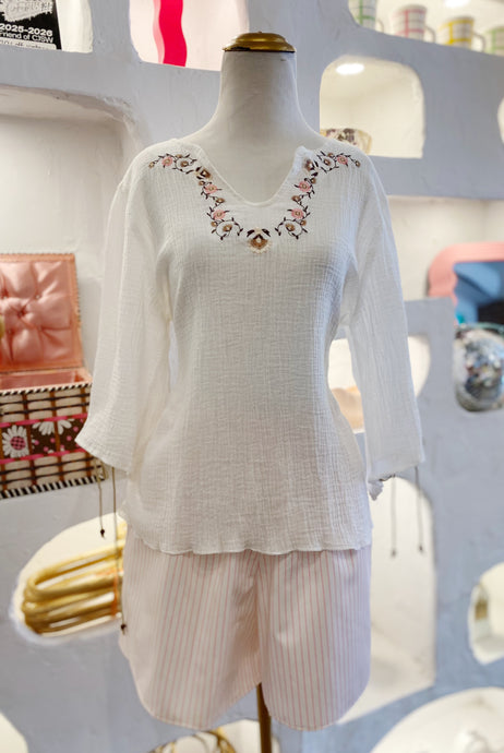 Embroidered Top