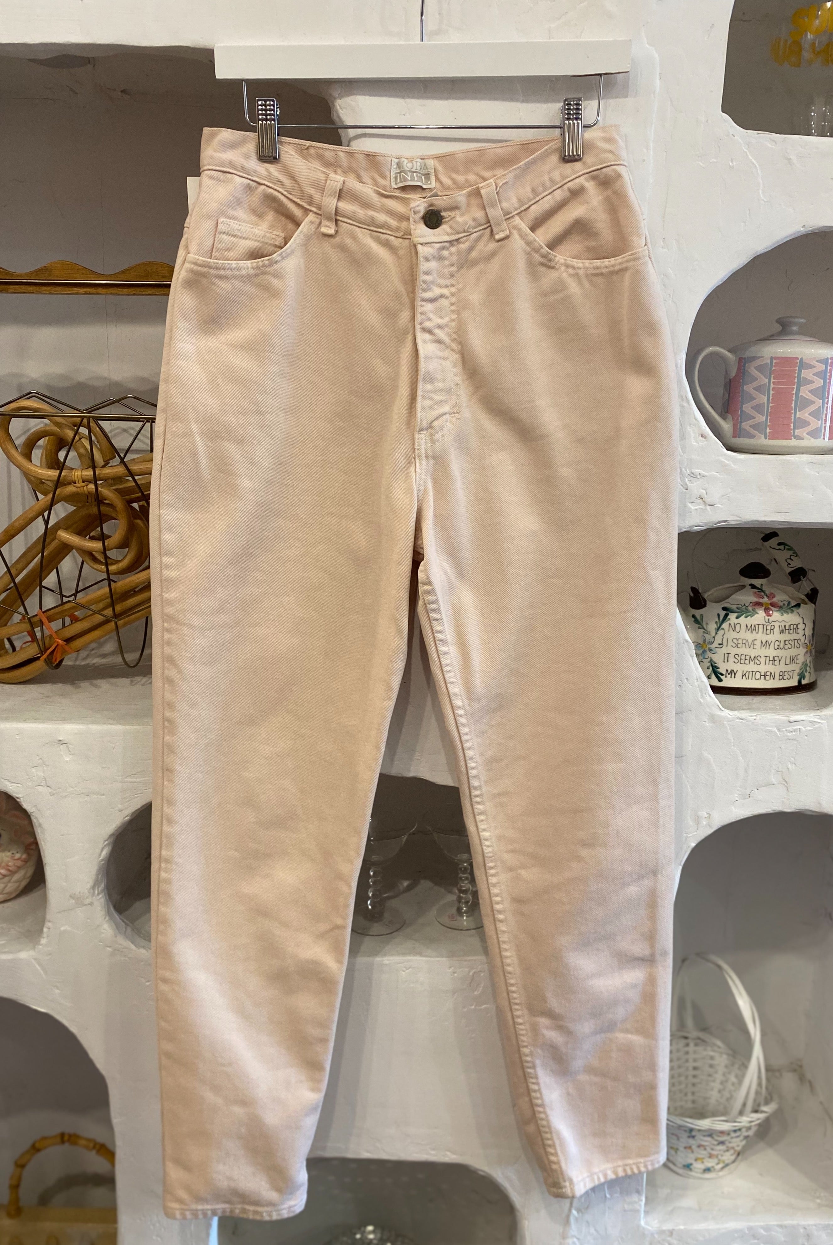 Pale Pink Jeans