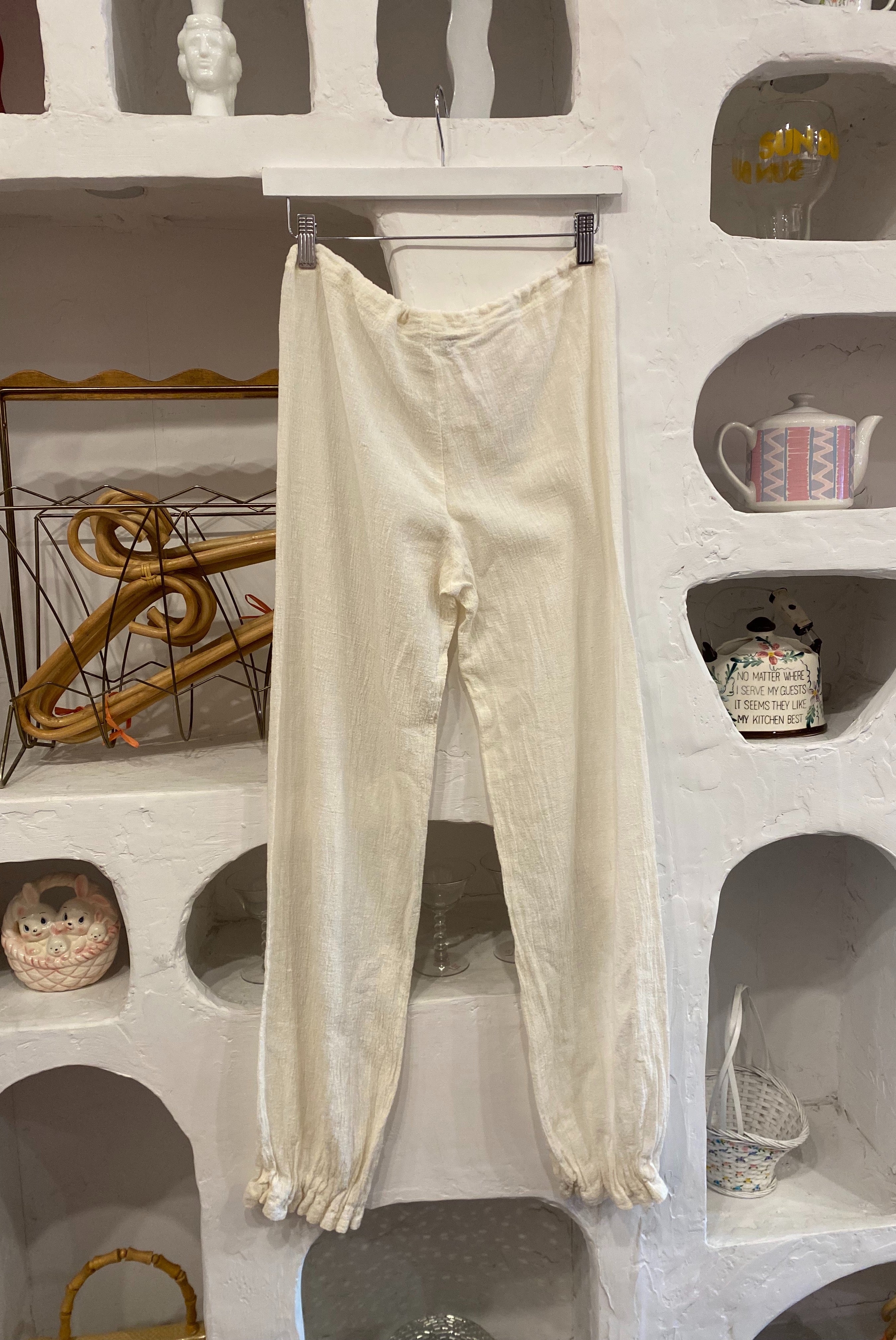 White Cotton Gauze Bloomers