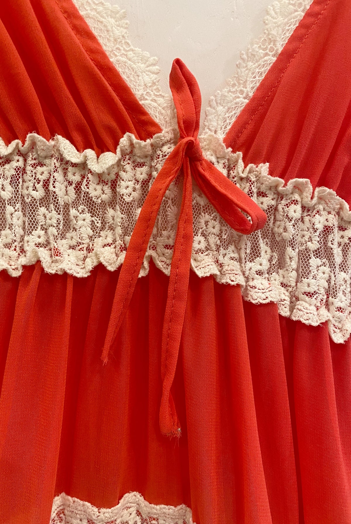 Chiffon & Lace Babydoll Lingerie Top