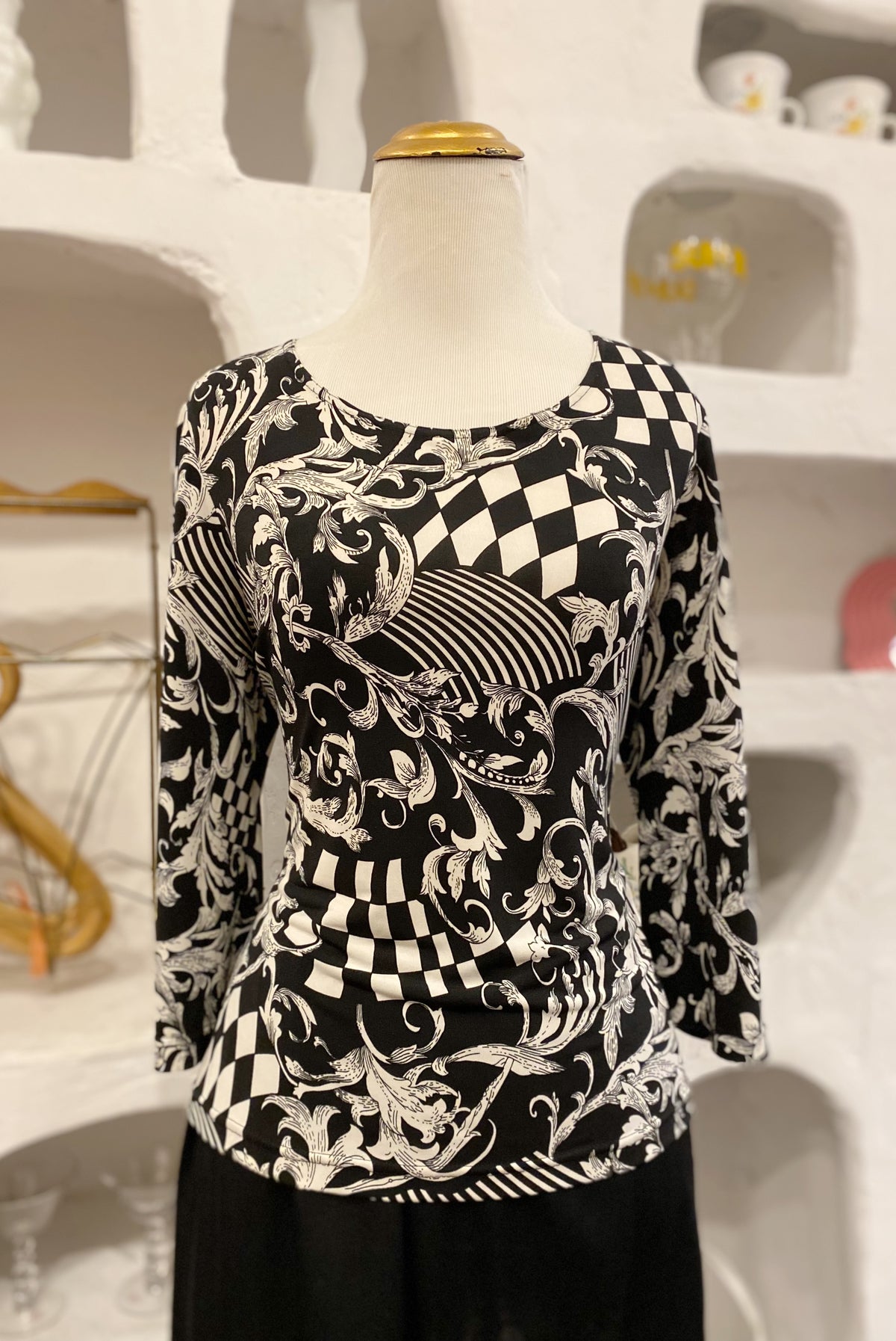 Bold Monochrome Patterned Shirt