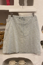 Blue floral pencil skirt