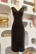 Black Glitter Dress
