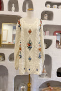 Grandma Core Floral Knit Sweater