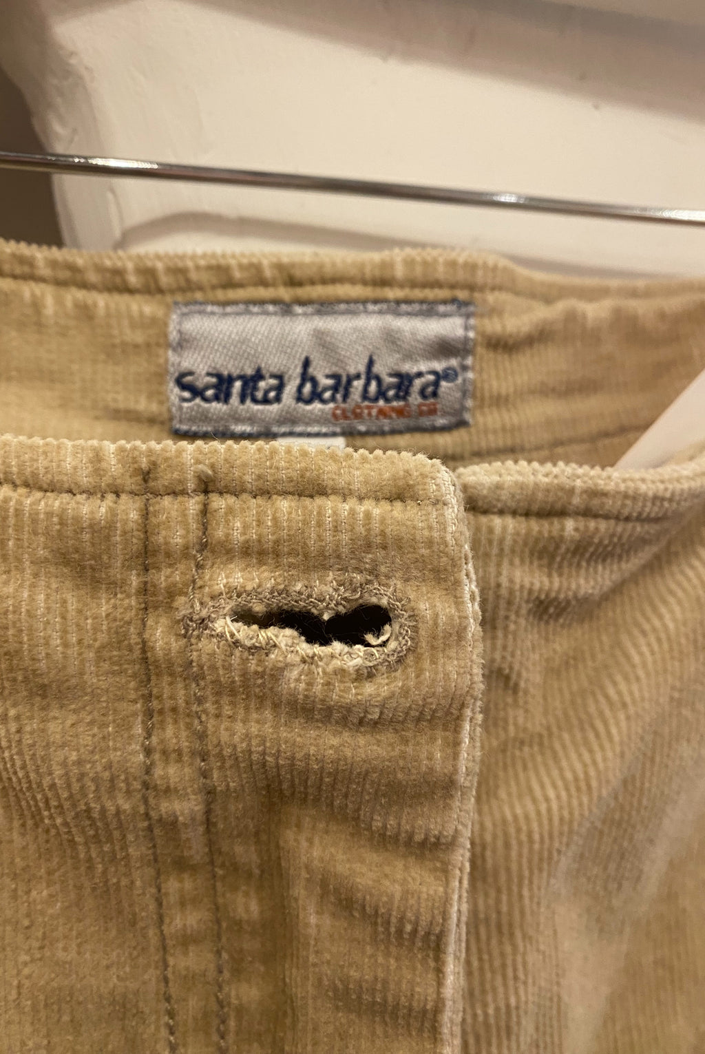 90s Tan Corduroy Skirt