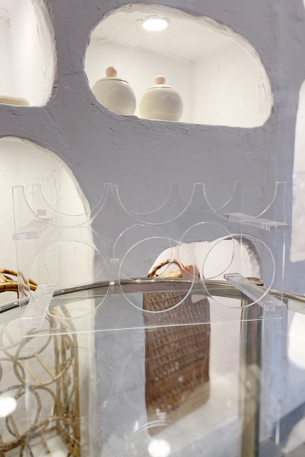 Lucite Wine Rack