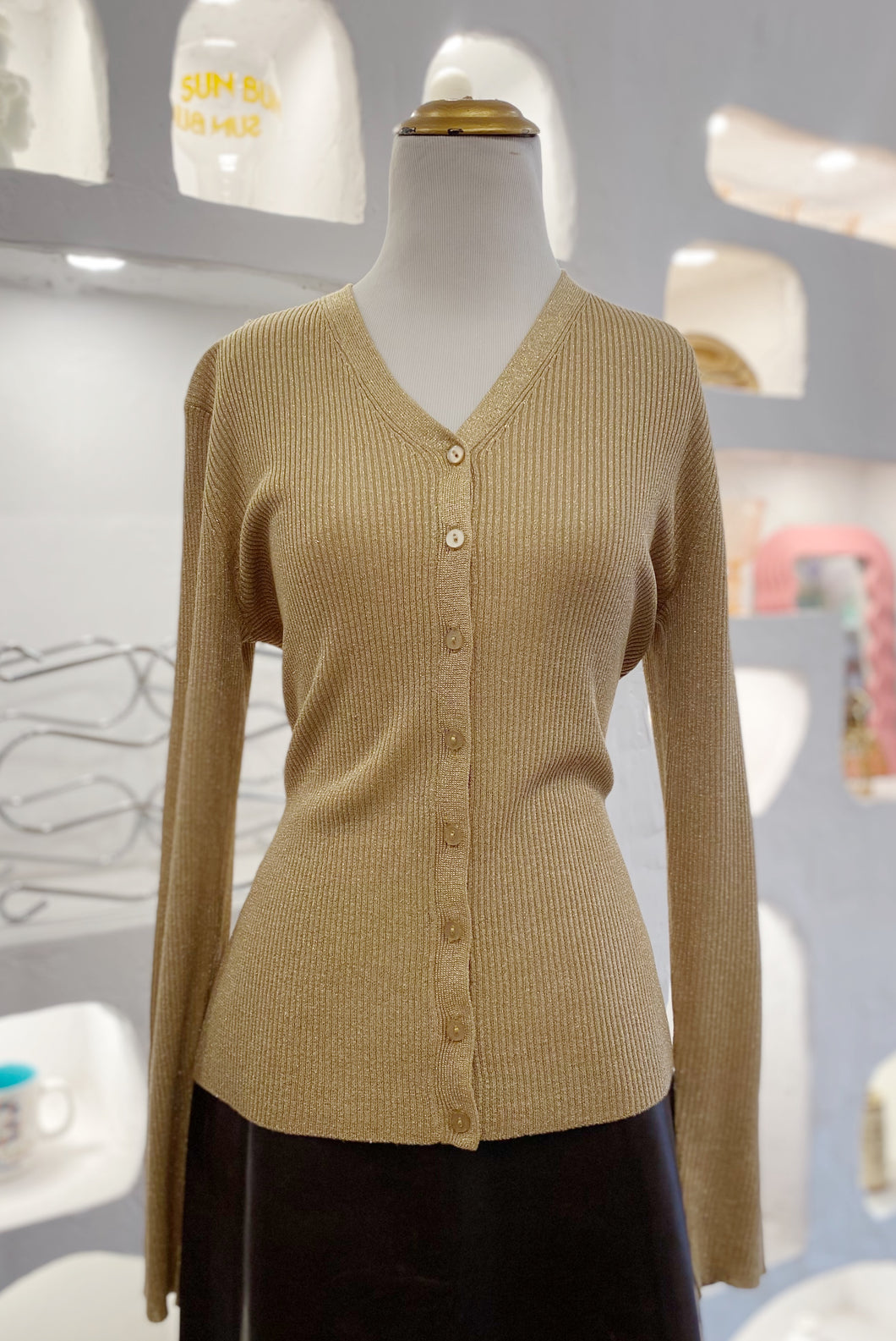 Gold Cardigan