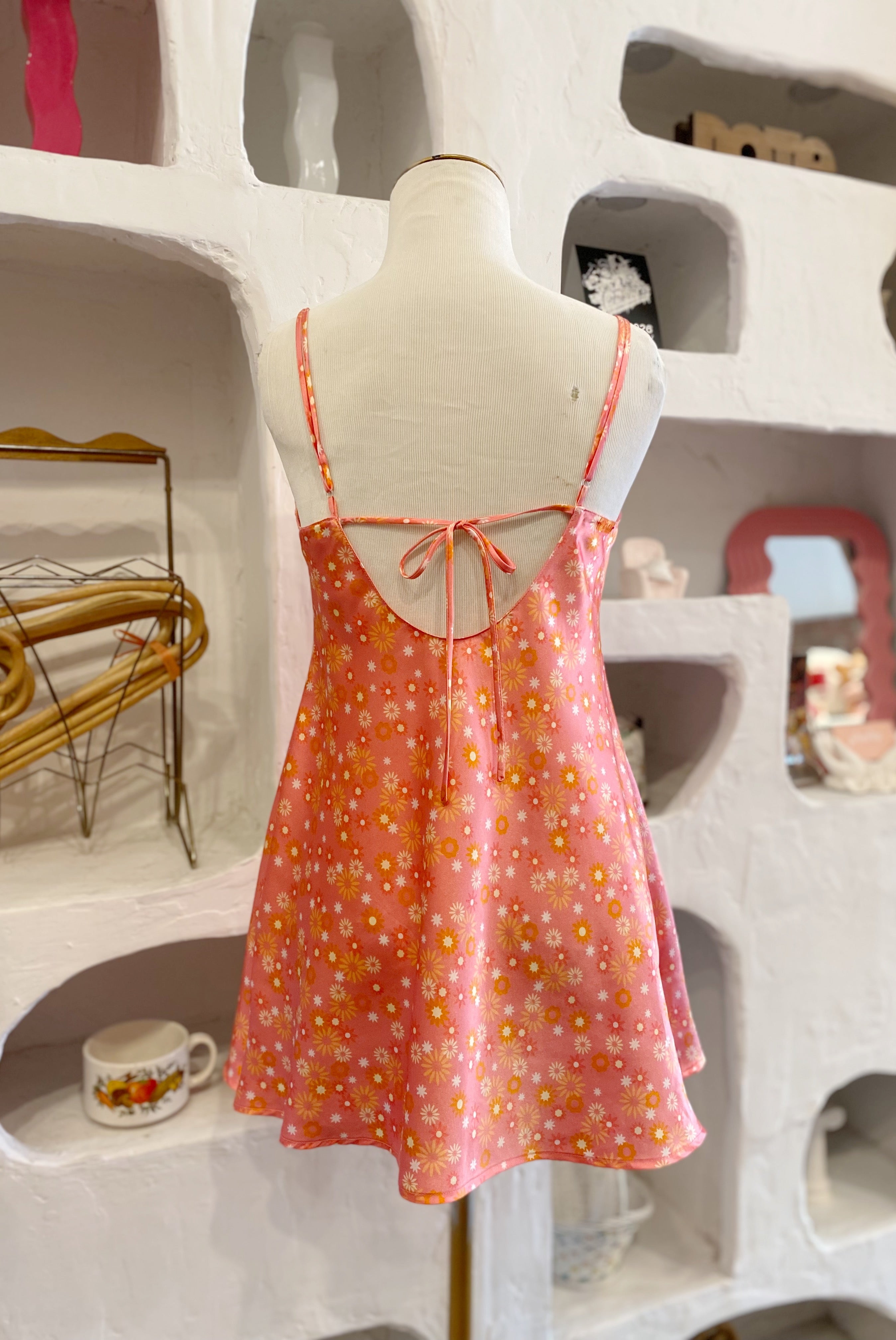 Pink Satin Dress