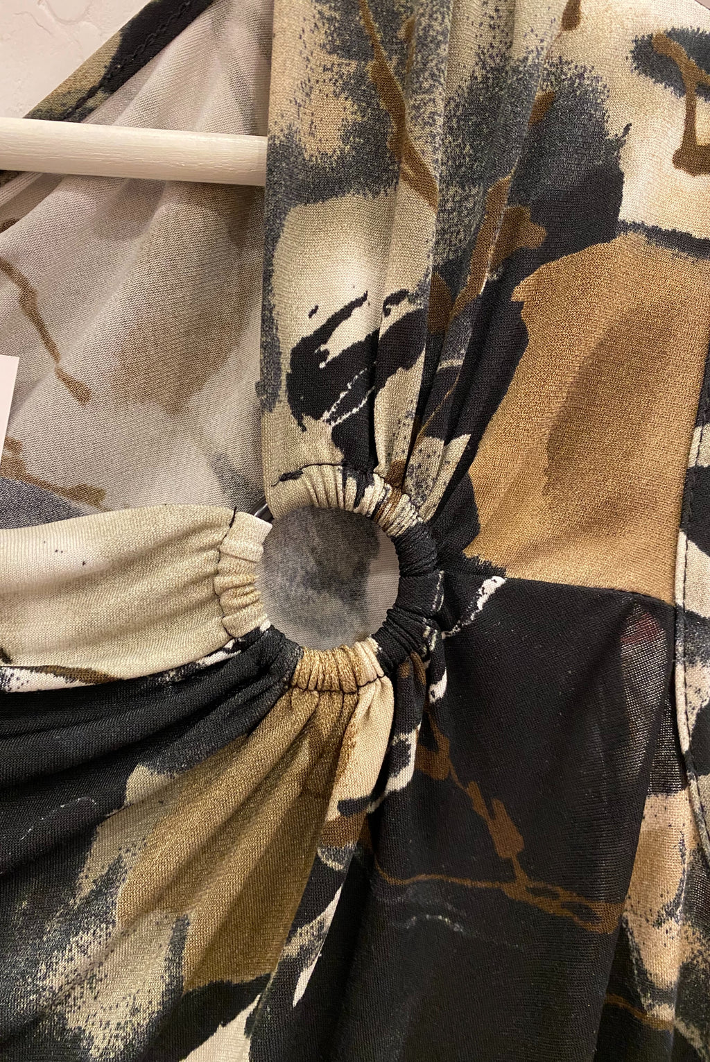 Y2K Abstract Pattern Tank Top