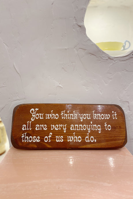 Wooden Sign