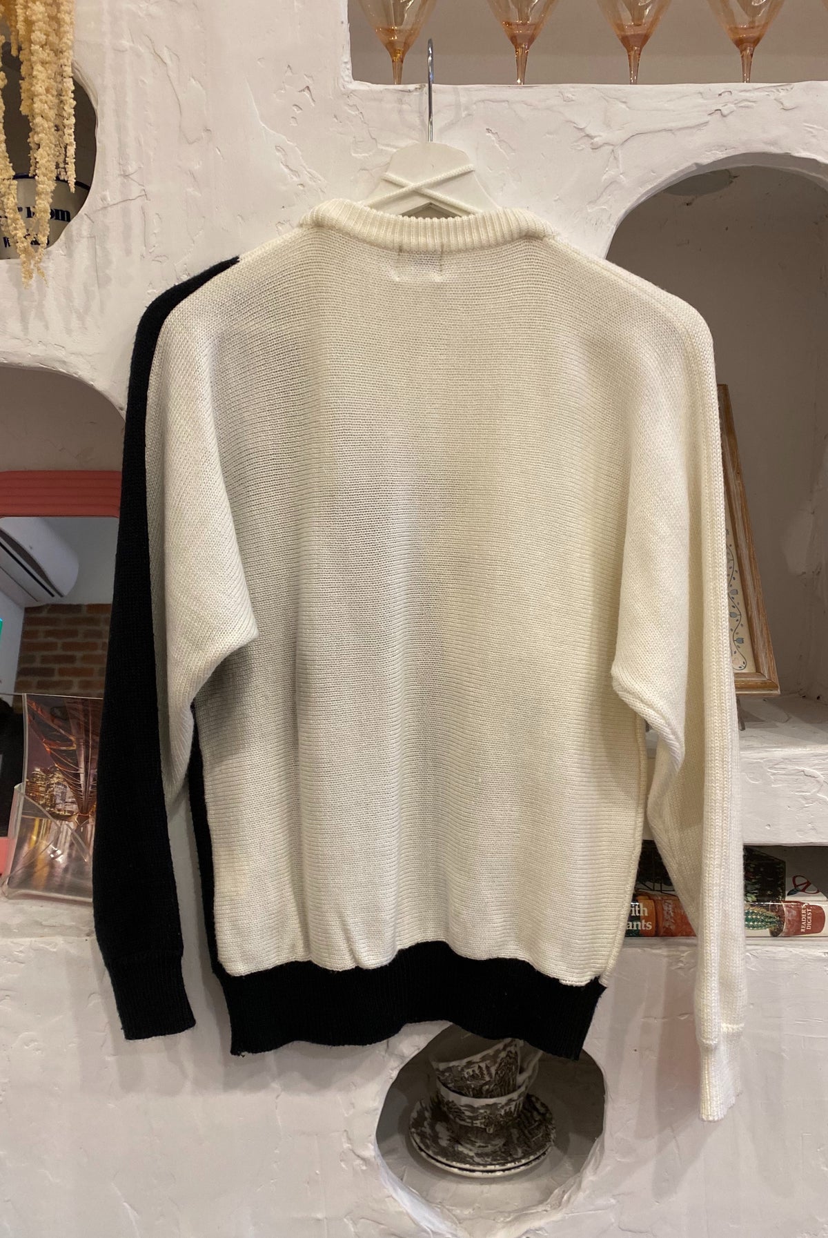 Retro Celestial Colour Block Sweater
