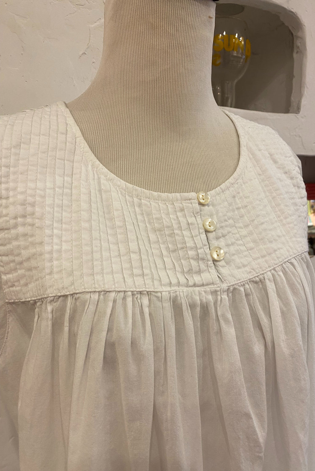 White Cotton April Cornell Nightdress