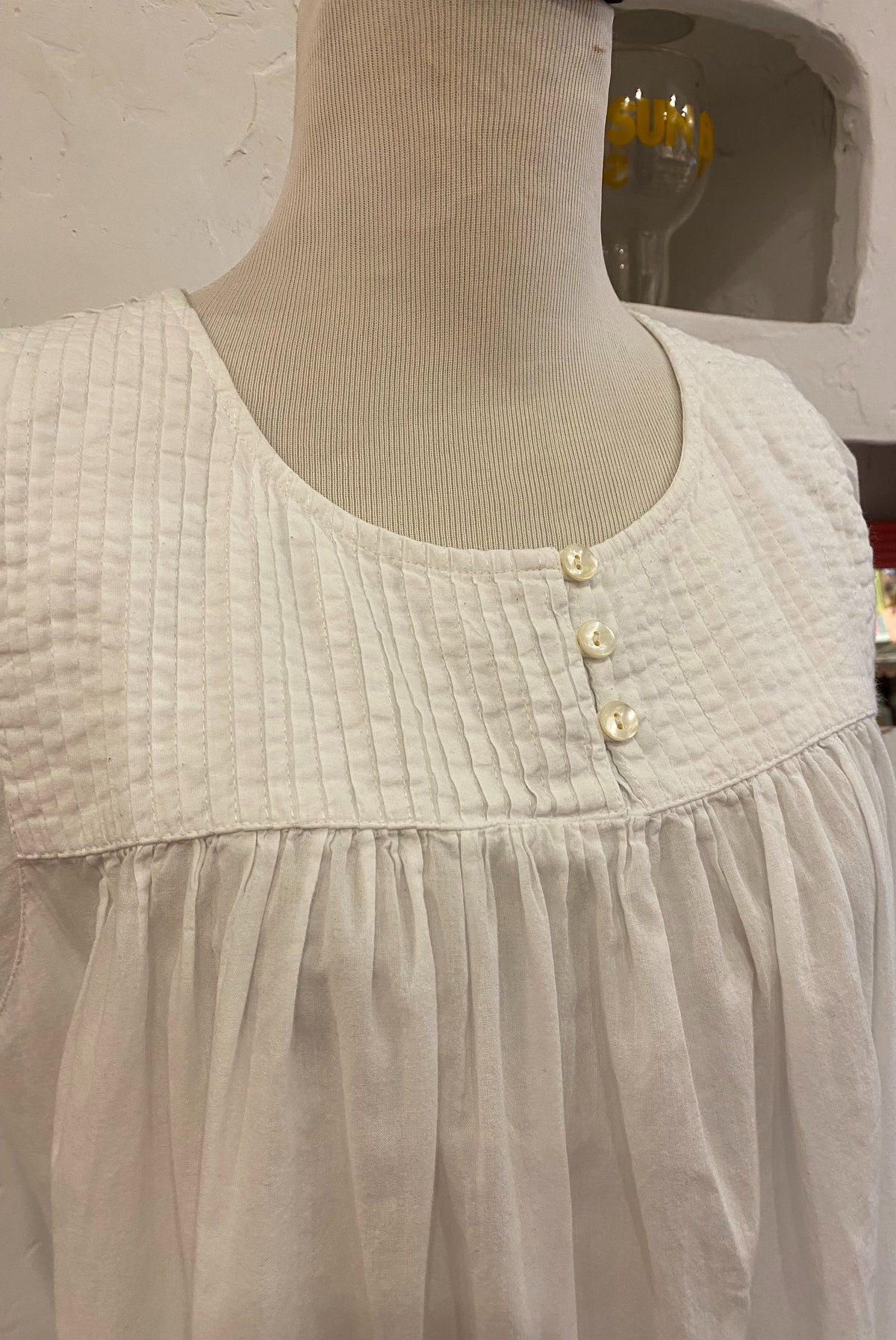 White Cotton April Cornell Nightdress