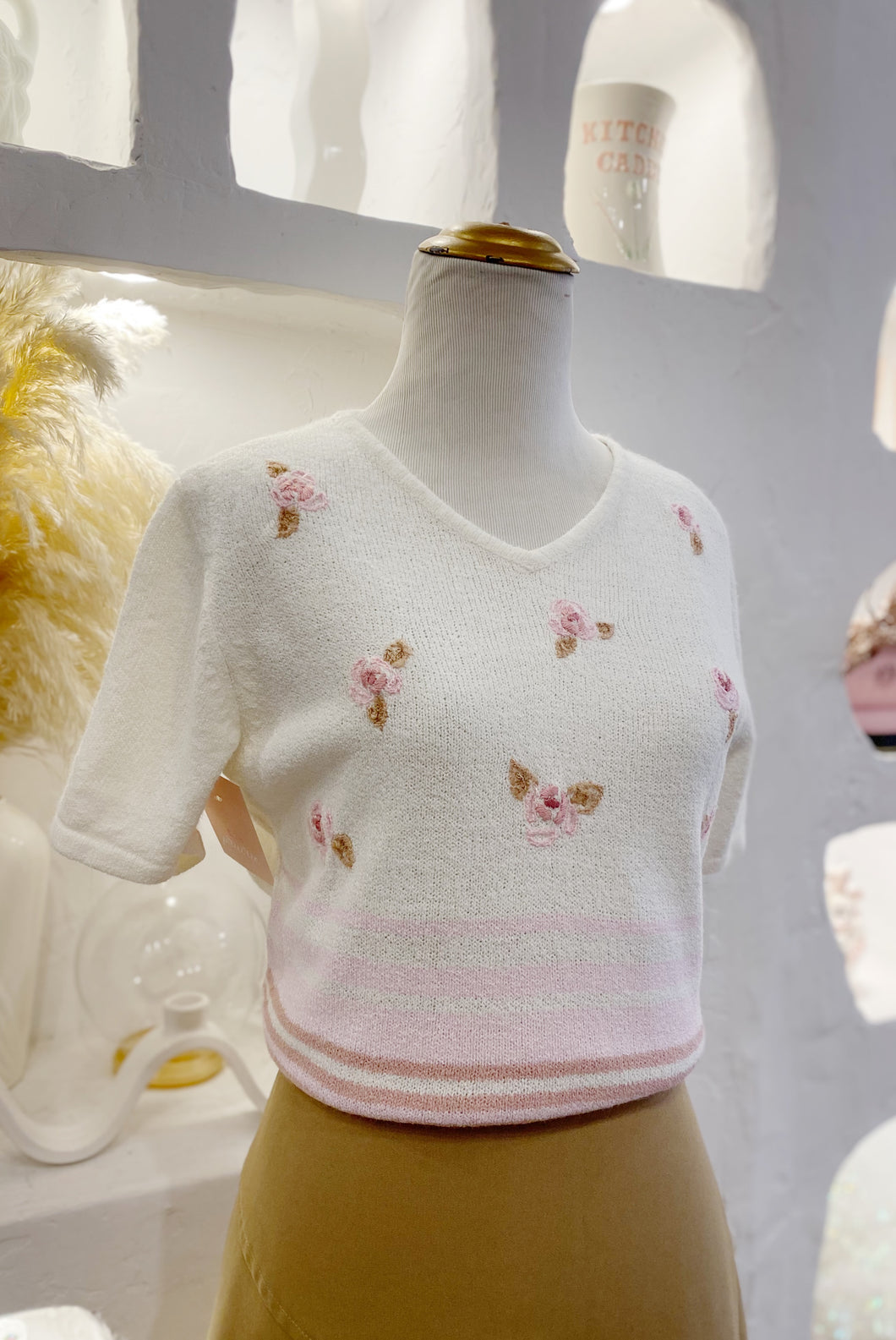 Floral Embroidered Tee