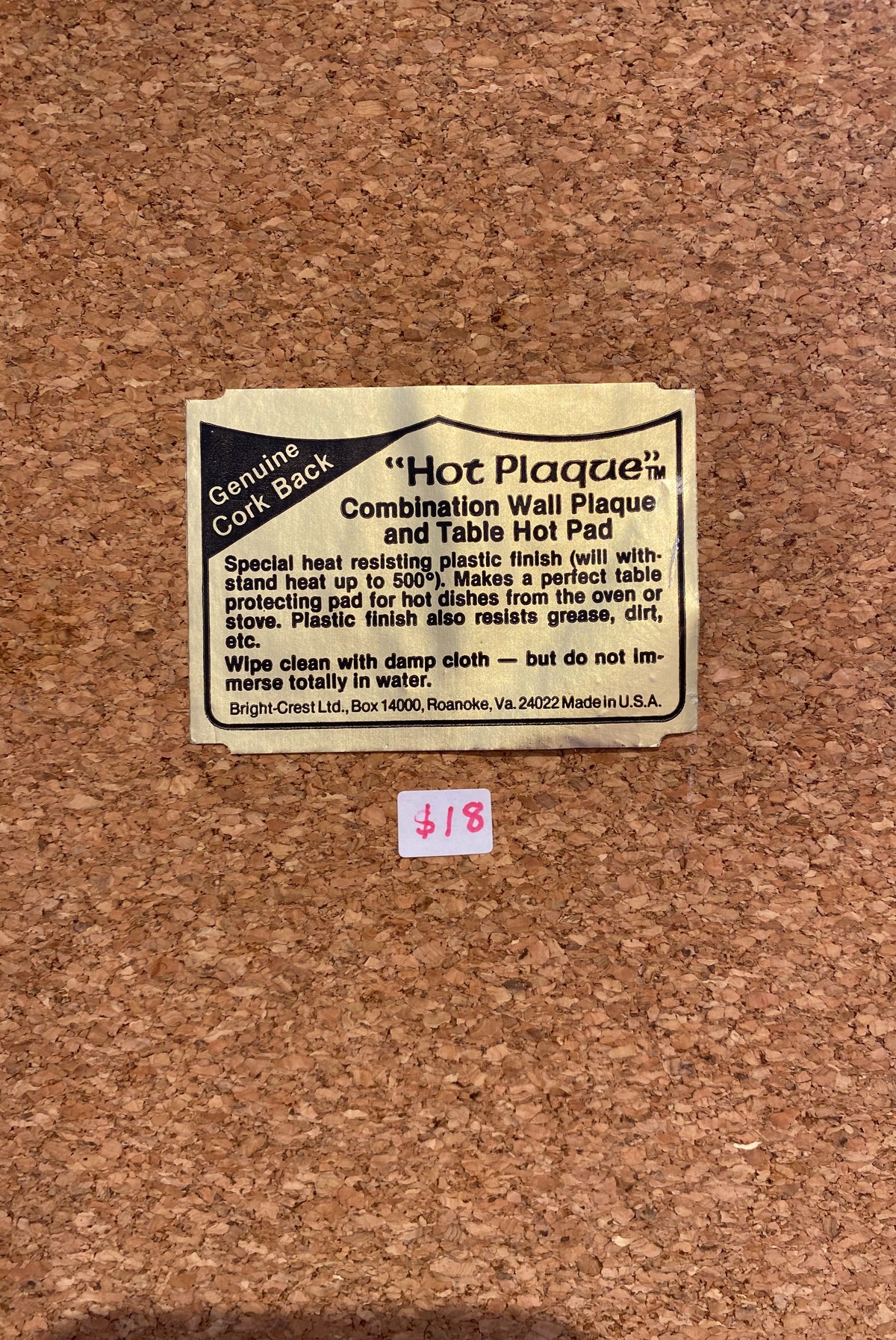 Retro Novelty Sign Trivet