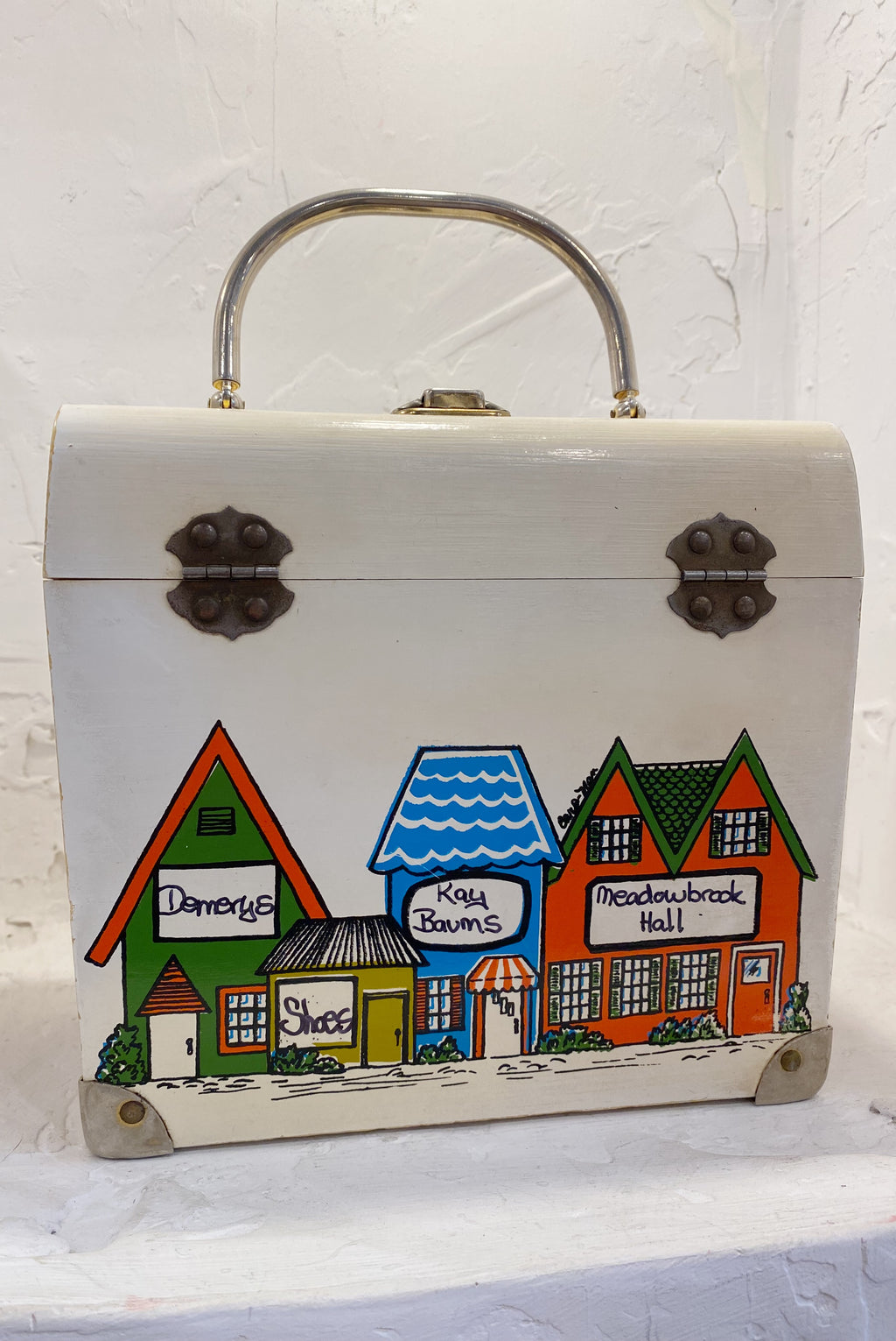 Hand Painted Wooden Box Purse