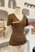 DKNY Silk Blend Knit Top
