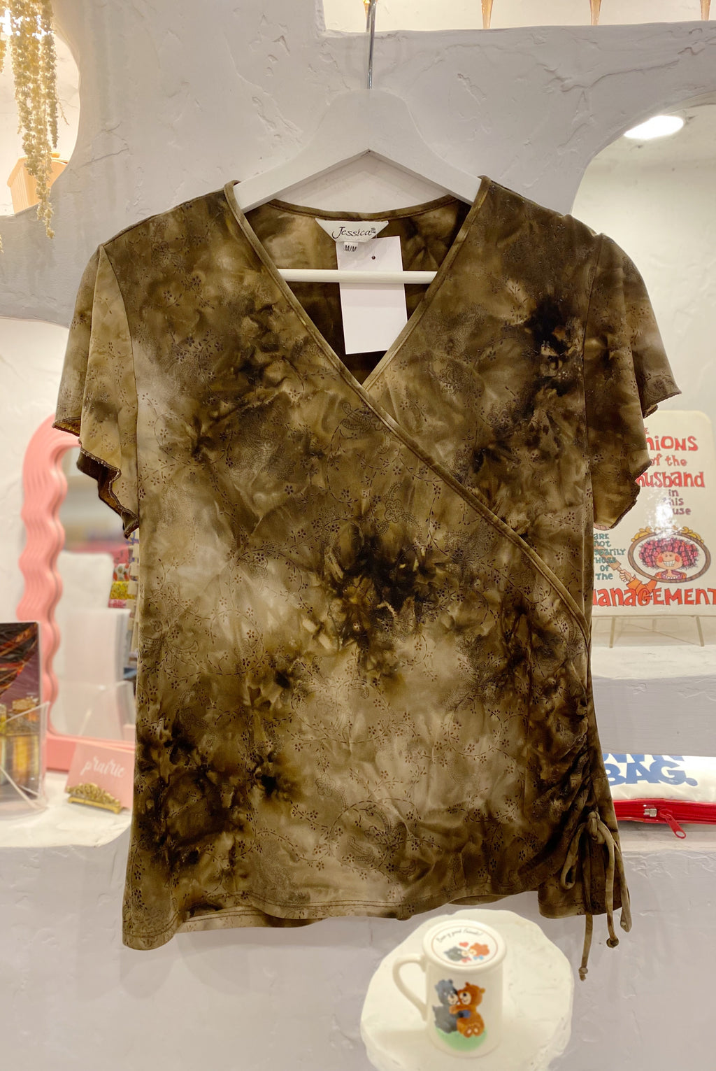 Tie Dye Y2K Short Sleeve Top