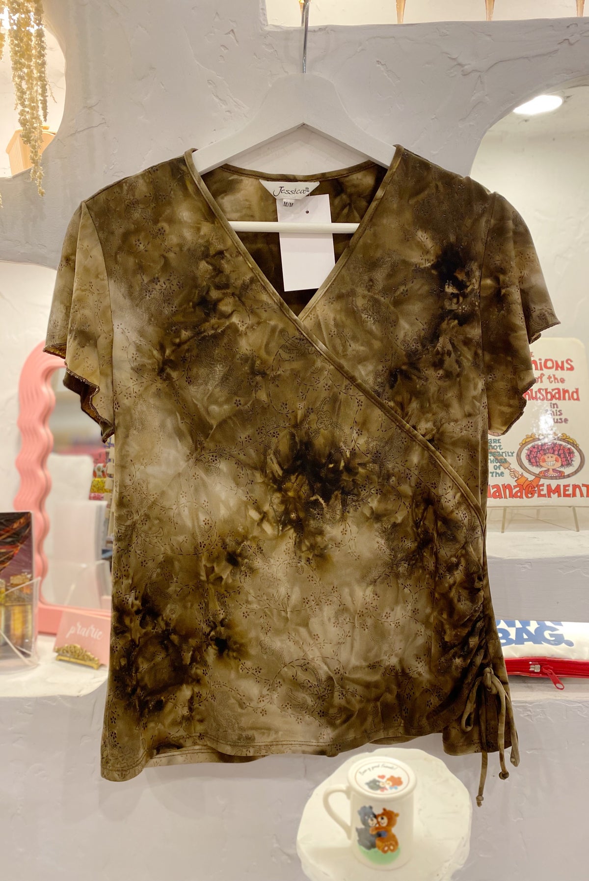 Tie Dye Y2K Short Sleeve Top
