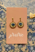 Petit Point Drop Stud Earrings