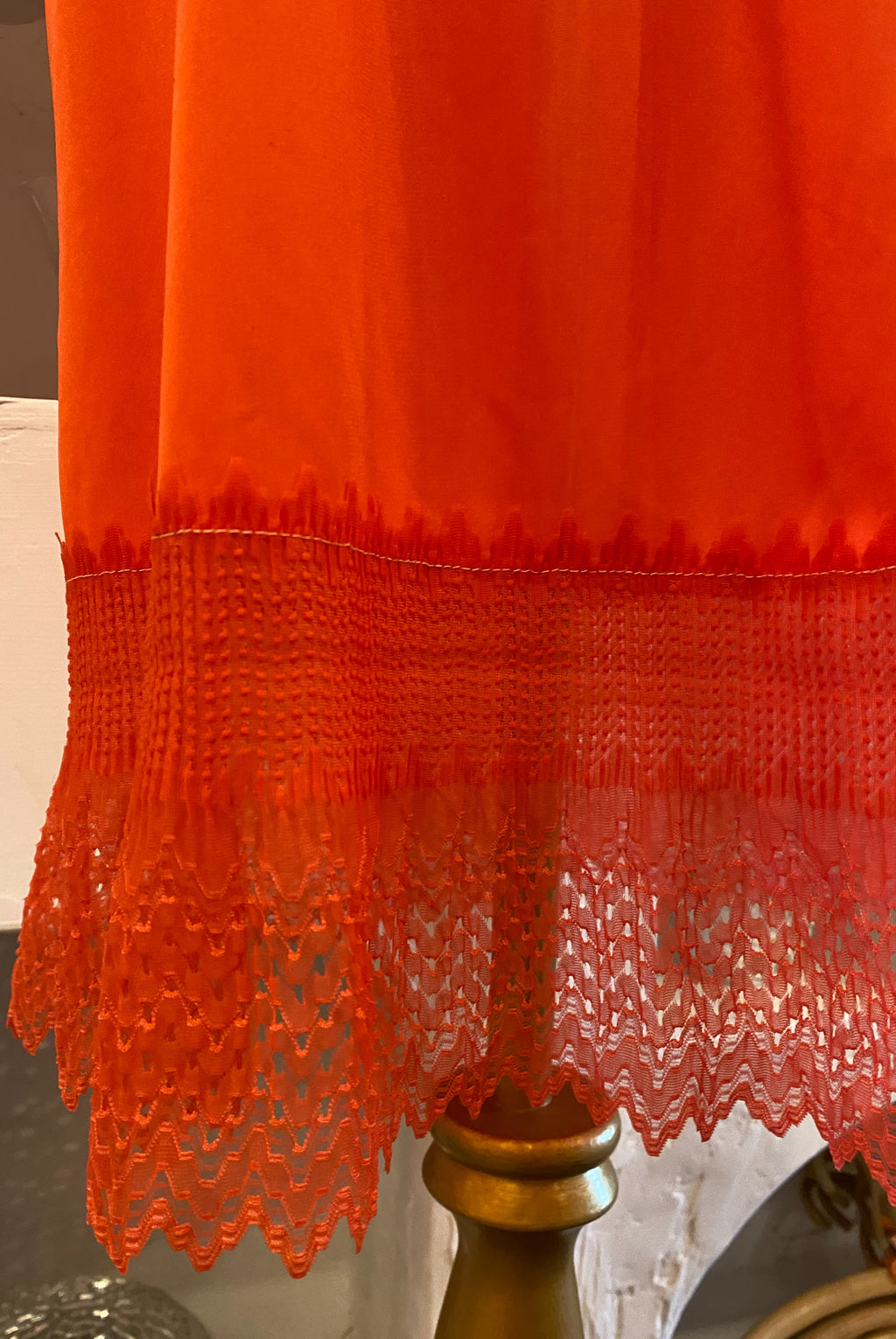 Mid Century Coral Red Petticoat