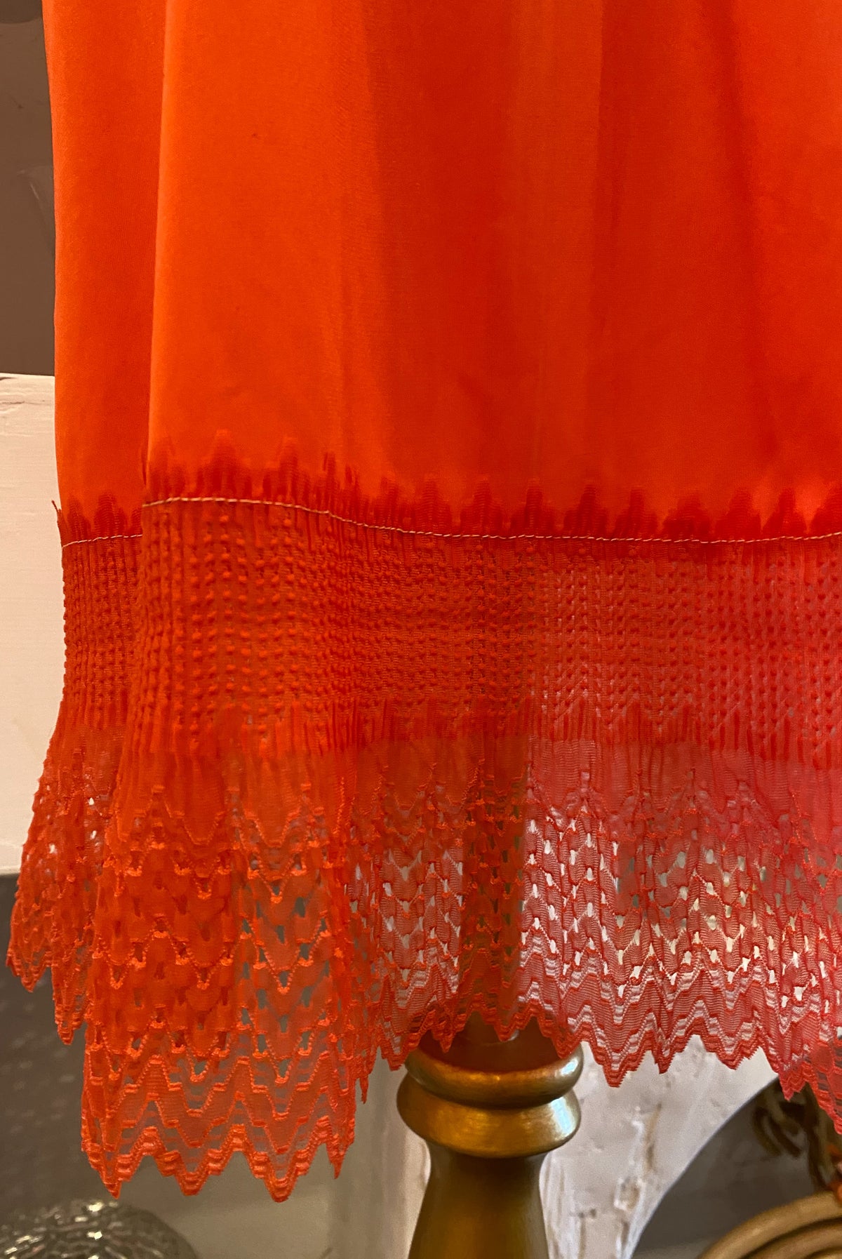 Mid Century Coral Red Petticoat