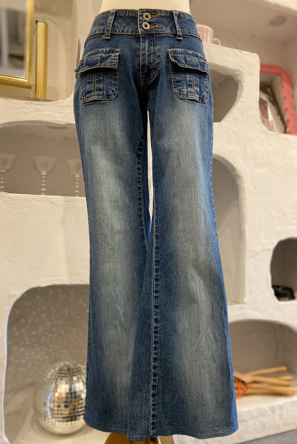 Y2K Ultra Low Rise Bootcut Jeans