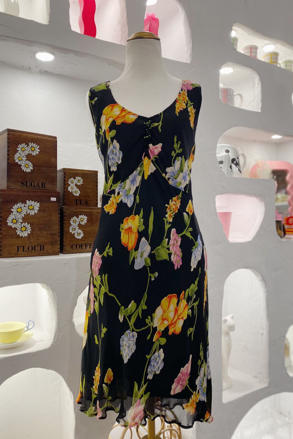 Floral Mesh Dress