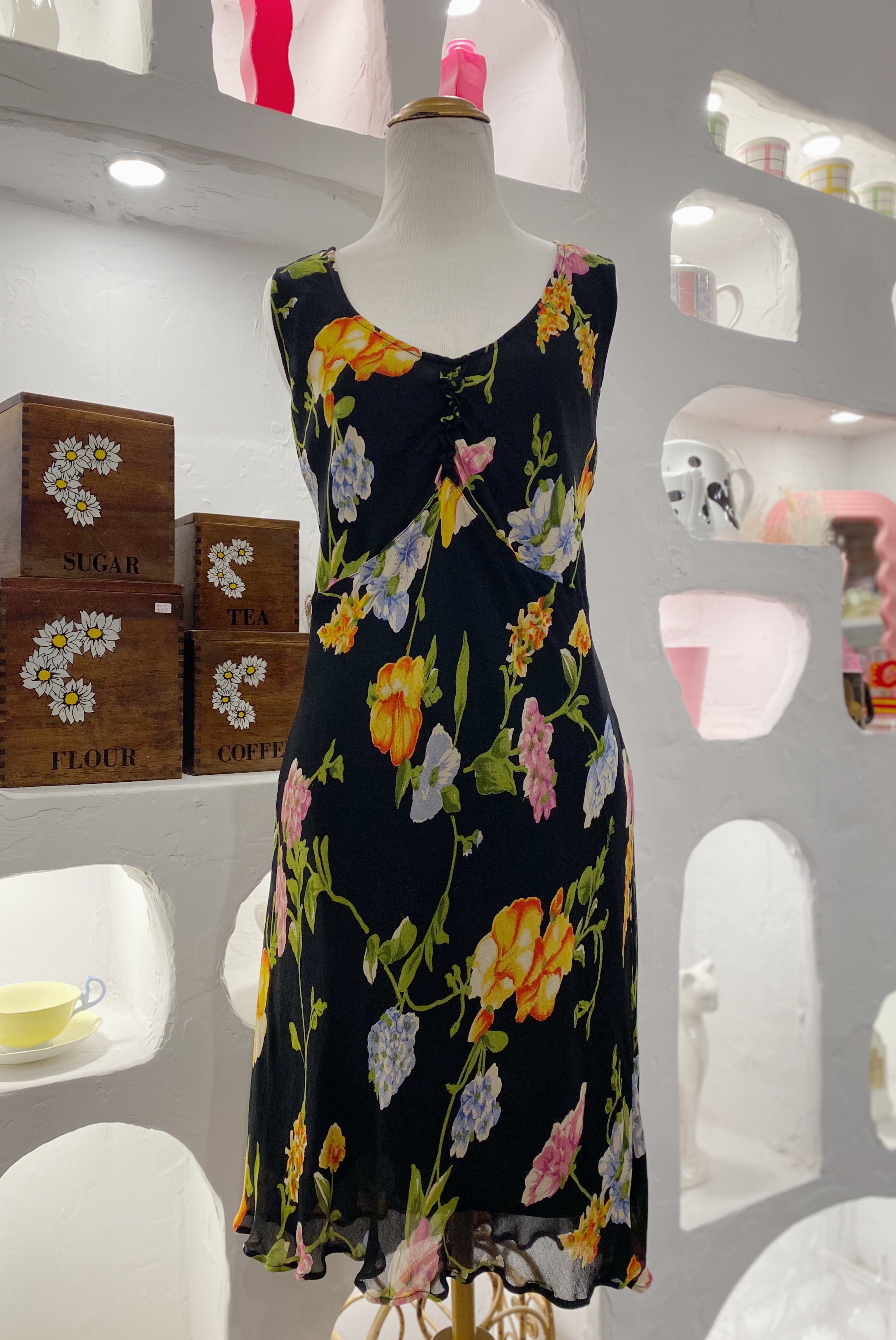 Floral Mesh Dress
