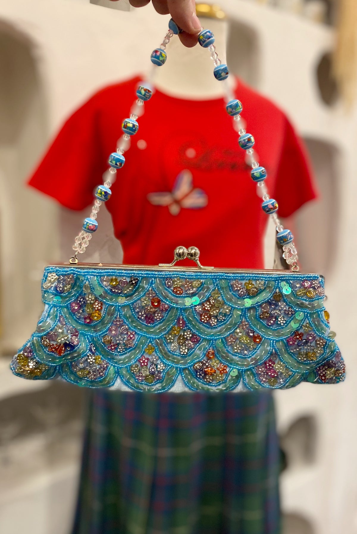 Sequinned & Beaded Evening Bag