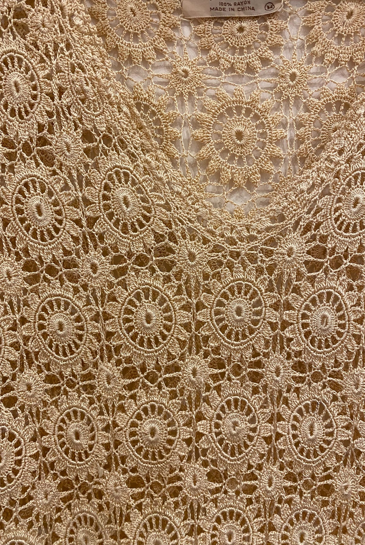 Vintage Crocheted Short Sleeve Top