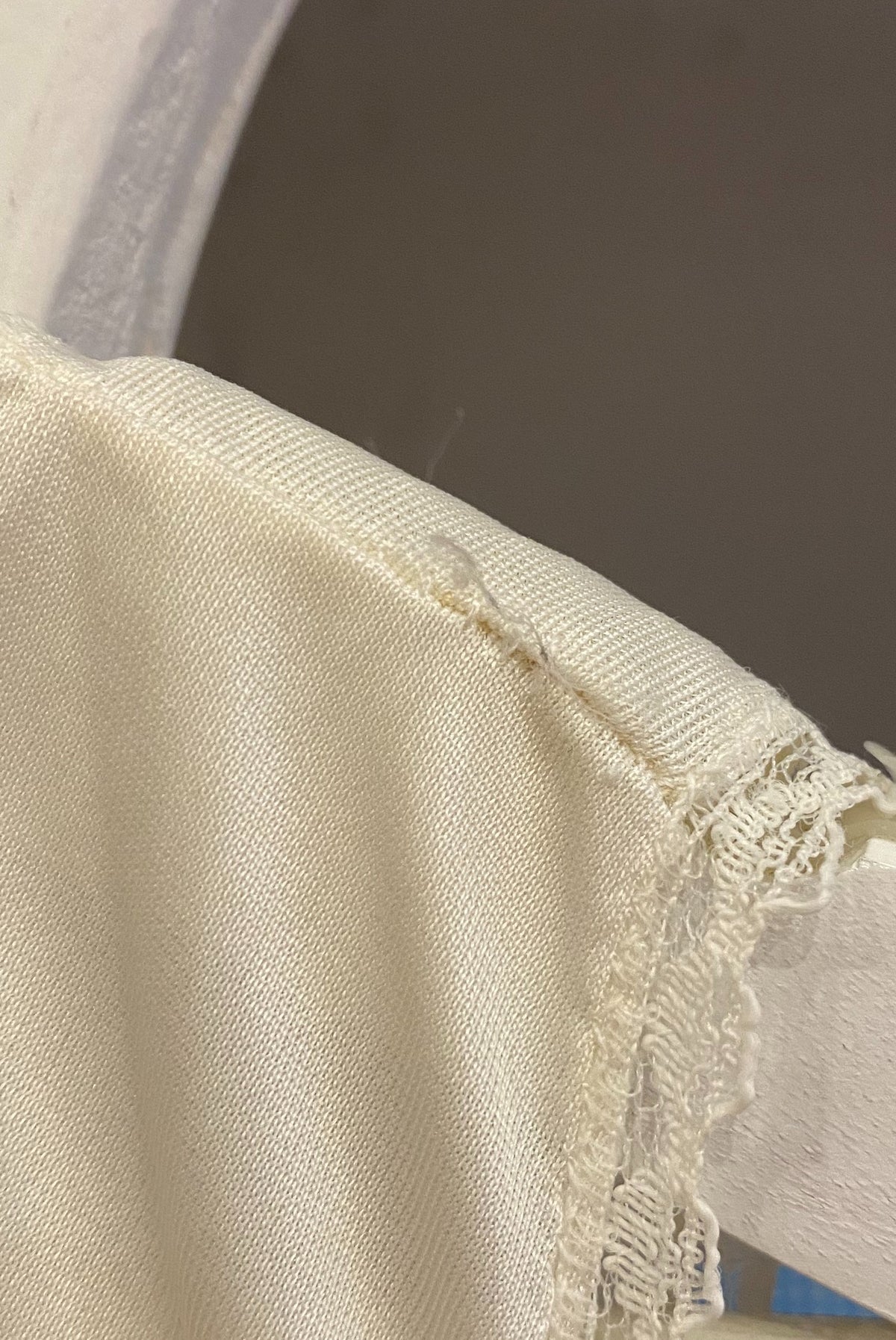 White Slip Dress with Lace Trim