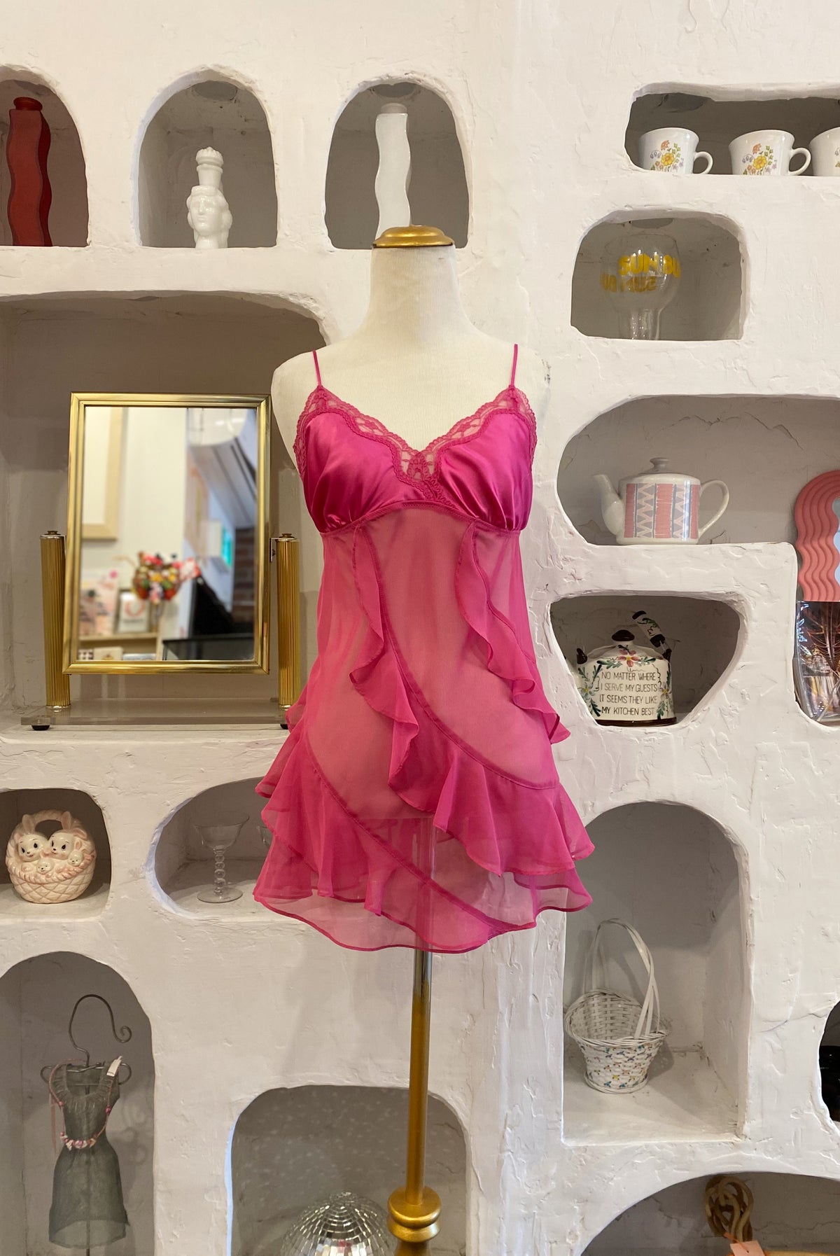 La Senza Pink Ruffled Lingerie Dress