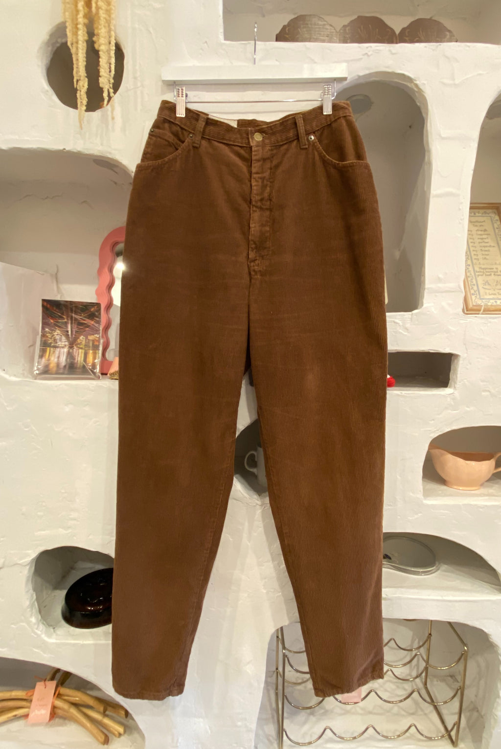 Vintage High Rise Brown Corduroy Pants