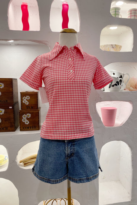 Gingham Polo